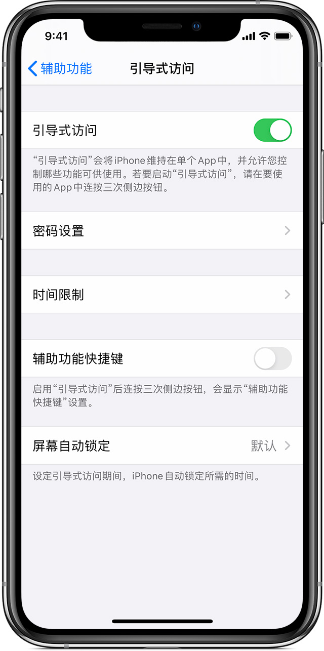 恩阳苹果手机维修分享如何在 iPhone 上退出引导式访问 