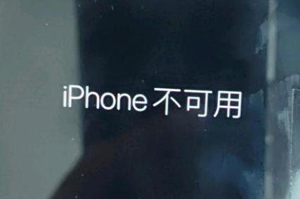 恩阳苹果服务网点分享锁屏界面显示“iPhone 不可用”如何解决 