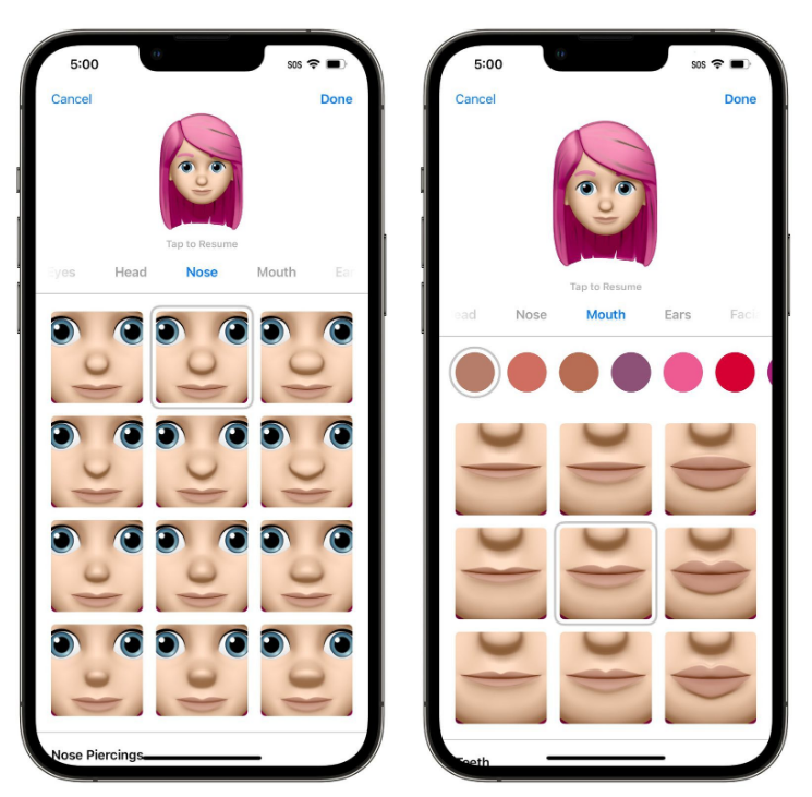 恩阳苹果手机维修分享​iOS 16中的拟我表情有了哪些变化和升级 
