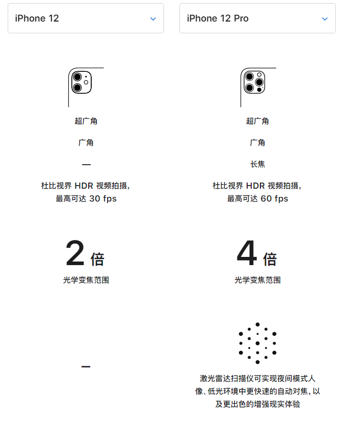 恩阳苹果手机维修分享苹果 iPhone 12 与 iPhone 12 Pro 选哪款 